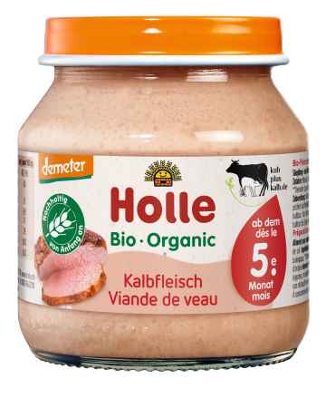 Holle Bio Holle Bio Telecí maso pro děti od 5. měsíce, 125 g 