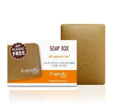 FRIENDLY SOAP Friendly Soap cestovní krabička na mýdlo ze smrkového tekutého dřeva 