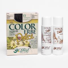 Color Erbe Barva na vlasy Kaštanová 08, Dolce 135 ml