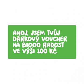 BiOOO Dárkový voucher 100 Kč 1 ks BiOOO Dárkový voucher 100 Kč 1 ks