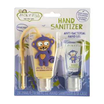 Jack n Jill Antibakteriálni gel na ruce pro děti Opice 2 x 29 ml