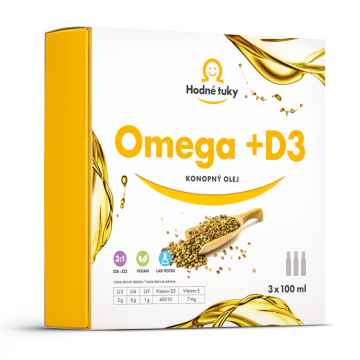 Hodné tuky Omega D3 3 x 100 ml