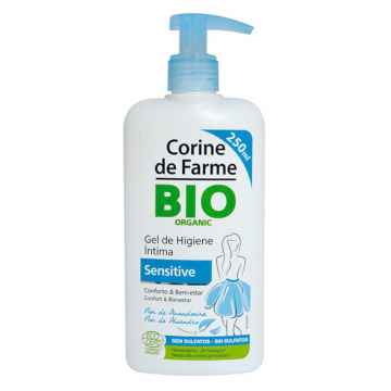 Corine de Farme Intimní gel s pumpičkou Sensitive, Poškozená pumpička, lehce vytečeno 250 ml