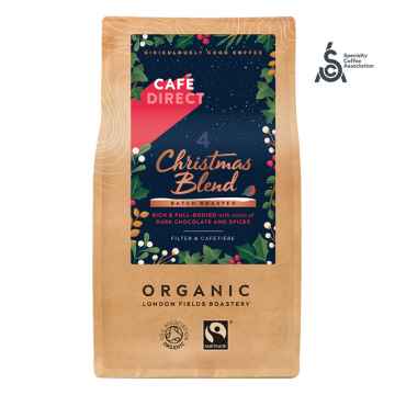 Cafédirect BIO Mletá káva Christmas Blend, 100% Arabica 227g