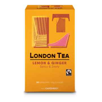 London Tea Fairtrade bylinný čaj citron & zázvor 20ks 50g