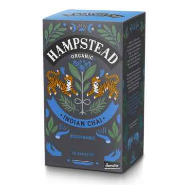 Hampstead Tea London BIO černý čaj Chai s orientálním kořením, 20ks 40g