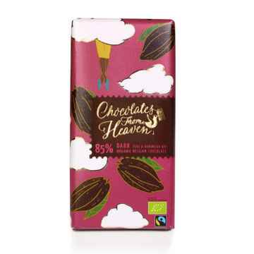 Chocolates from Heaven BIO hořká čokoláda Peru a Dominik. rep. 85%  100g