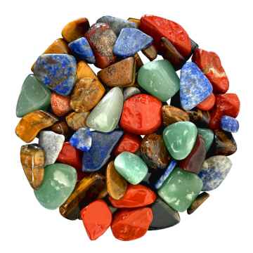 Mix polodrahokamů II - avanturín, jaspis, lapis lazuli & tygří oko 200 g