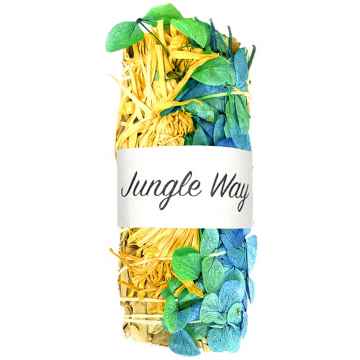 Jungle Way Šalvěj bílá, chryzantéma & čtyřlístek (10 cm)  1 ks