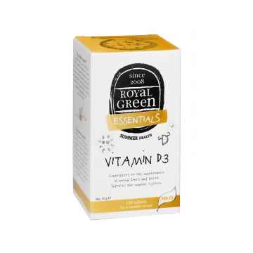 Royal Green Vitamín D3, tablety, Exspirace 28/02/2023 120 ks, 53 g