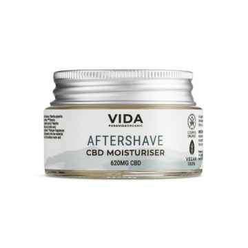 Pura Vida Organic CBD Hydratační krém po holení, 620 mg, Exspirace 01/2023 30 ml