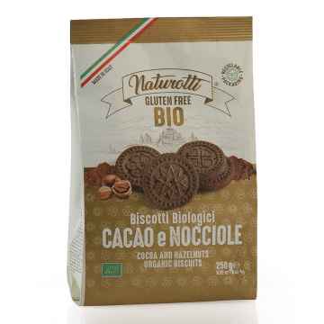 PASTA NATURA Kakaové a lískoříškové sušenky, bezlepkové 220 g