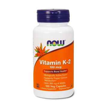 NOW Vitamin K2, kapsle, Exspirace 04/2023 100 ks