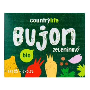 Country Life Bujon zeleninový kostky BIO    66 g