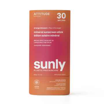 Attitude 100% minerální ochranná tyčinka na celé tělo (SPF 30) s vůní Orange Blossom 60 g