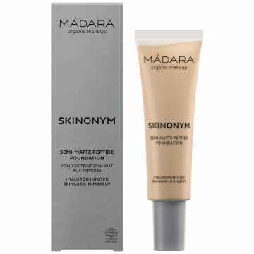 MÁDARA Polomatný Make-up s peptidy SKINONYM, True Beige 30 ml