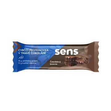 SENS Cvrččí Proteinovka v Tmavé Čokoládě - Čokoládový Brownie  60 g