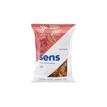 SENS Protein chipsy s cvrččím proteinem - Pikantní Paprika 80 g