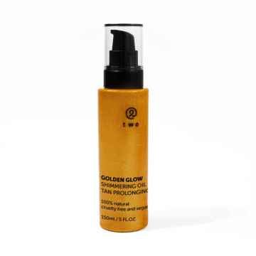 two cosmetics Třpytivý olej pro zvýraznění opálení, Vyteklé 150 ml
