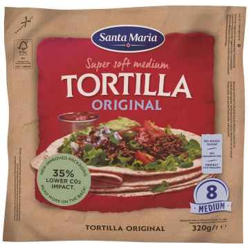 Santa Maria Soft pšeničná tortilla střední, Exspirace 28/04/2024 320 g