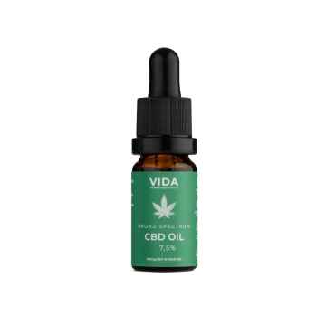 Pura Vida Organic CBD olej 7,5%, Broad spectrum, Exspirace 10/2024 10 ml