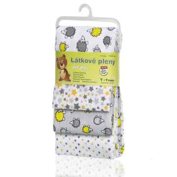 T-TOMI Látkové pleny, grey hedgehogs / šedí ježci 