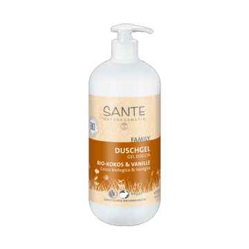 SANTE Sprchový gel bio kokos a vanilka, Family 950 ml