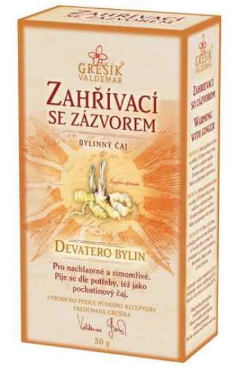 Grešík GREŠÍK Zahřívací se zázvorem bylinný sypaný čaj, 50 g 