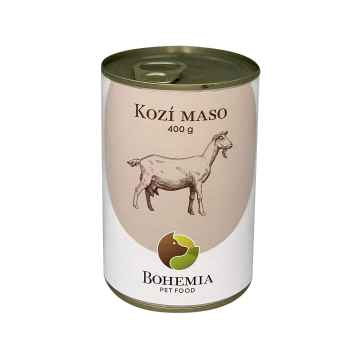 Bohemia Pet Food BOHEMIA Kozí maso ve vlastní šťávě 400g 