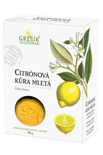 Valdemar Grešík - Natura s.r.o. Citrónová kůra mletá 30 g GREŠÍK Dobré koření 