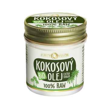 Purity Vision Raw kokosový olej, bio 120 ml