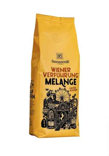 Sonnentor Káva Vídeňské pokušení® Melange bio, pražená, zrnková 500 g 