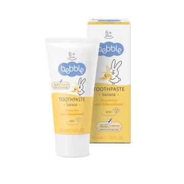 Bebble Dětská zubní pasta banán Bebble, 50 ml 