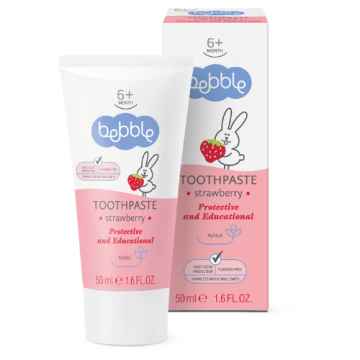 Bebble Dětská zubní pasta jahoda Bebble, 50 ml 