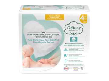 Cottony Cottony jednorázové dětské pleny z bio bavlny č.4 (7-18 kg) 