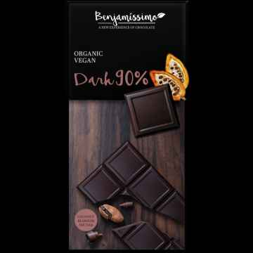 Benjamissimo Benjamissimo Čokoláda tmavá 90% kakaa, 70g, Bio 