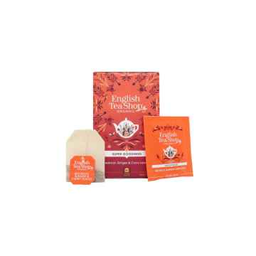 Červená řepa, zázvor a listy curry Super Veggie Tea, bio 30 g, 20 ks