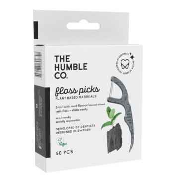 Humble Brush Mezizubní párátko s černou dentální nití 50 ks
