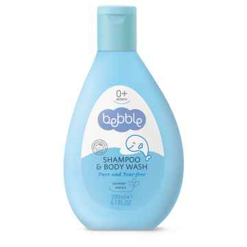 Bebble Dětský šampon a mycí gel s levandulí Bebble, 200 ml 