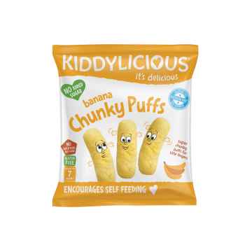 KIDDYLICIOUS Fruity Puffs velké křupky banánové 12 g