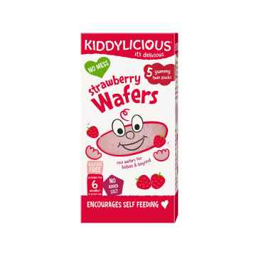 KIDDYLICIOUS Mini jahodové oplatky 20 g