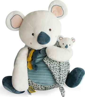 Doudou et Compagnie Paris Doudou Koala Yoca s prostorem pro uložení pyžámka 40 cm 