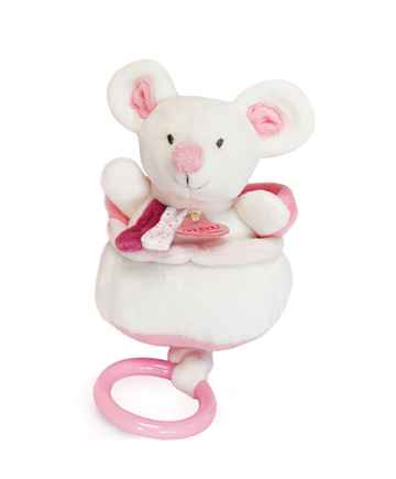 Doudou et Compagnie Paris Doudou Plyšová hudební hračka 20 cm myš 