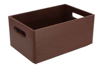 ČistéDřevo Dřevěná bedýnka 30 x 20 x 13,5 cm - hnědá 