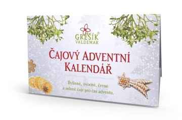 Valdemar Grešík - Natura s.r.o. Čajový adventní kalendář 24 n.s. přebal GREŠÍK 