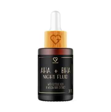 Goodie GOODIE AHA + BHA Noční fluid s kyselinou glykolovou a extraktem z vrbové kůry, 30 ml 