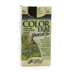 Color Erbe Barva na vlasy Černá 02, Ipocolor 140 ml