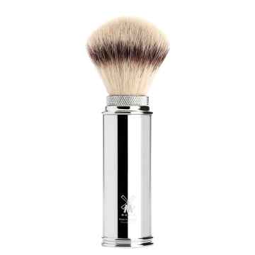 Mühle Mühle Cestovní štětka na holení ze syntetických štětin (Silvertip Fibre®, chromovaný kov), 1ks 