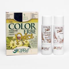 Color Erbe Barva na vlasy Černá 01, Dolce 135 ml