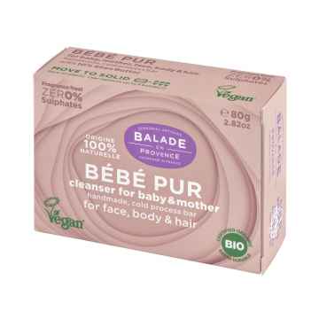 Balade en Provence BIO Jemné tuhé mýdlo pro maminky a děti bez parfemace 80 g